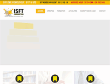 Tablet Screenshot of isft-formation.com